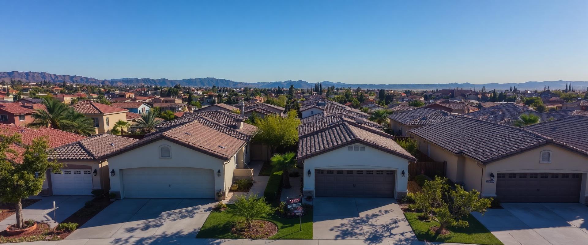 Orange County California neighborhoods with garage doors